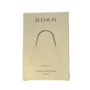 Boka Tongue Cleaner One Size Silver w Dust Bag New in Box